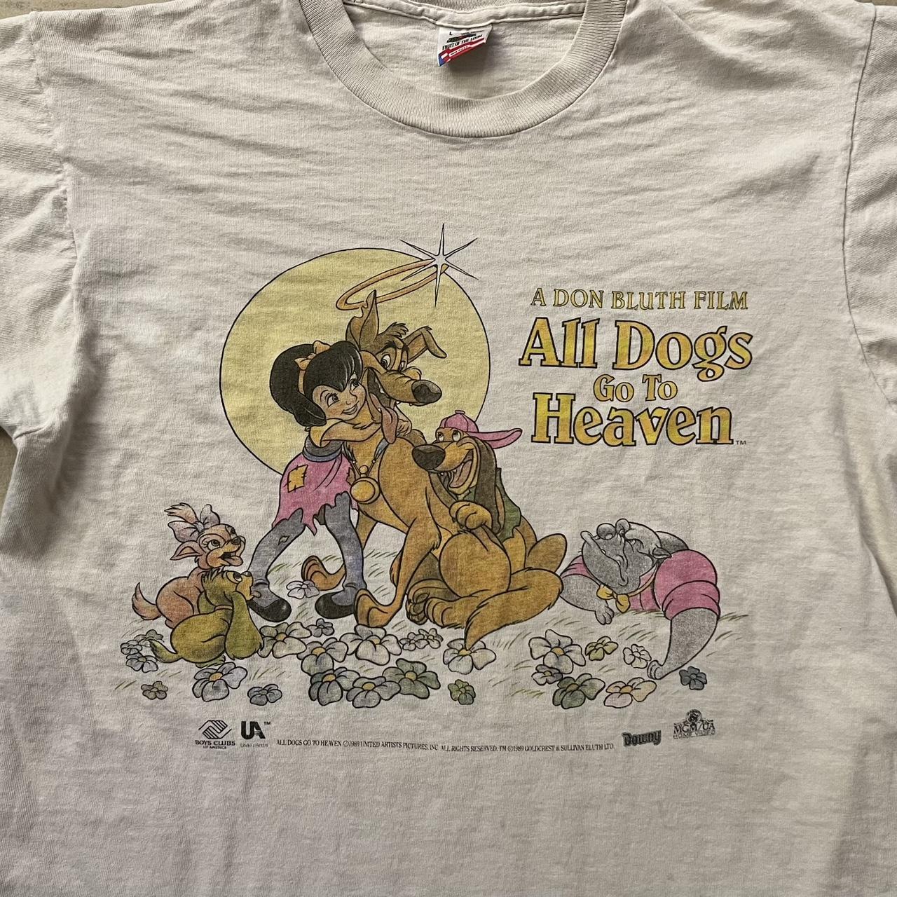 Vintage All Dogs Go To Heaven Movie Promo Cartoon | Depop