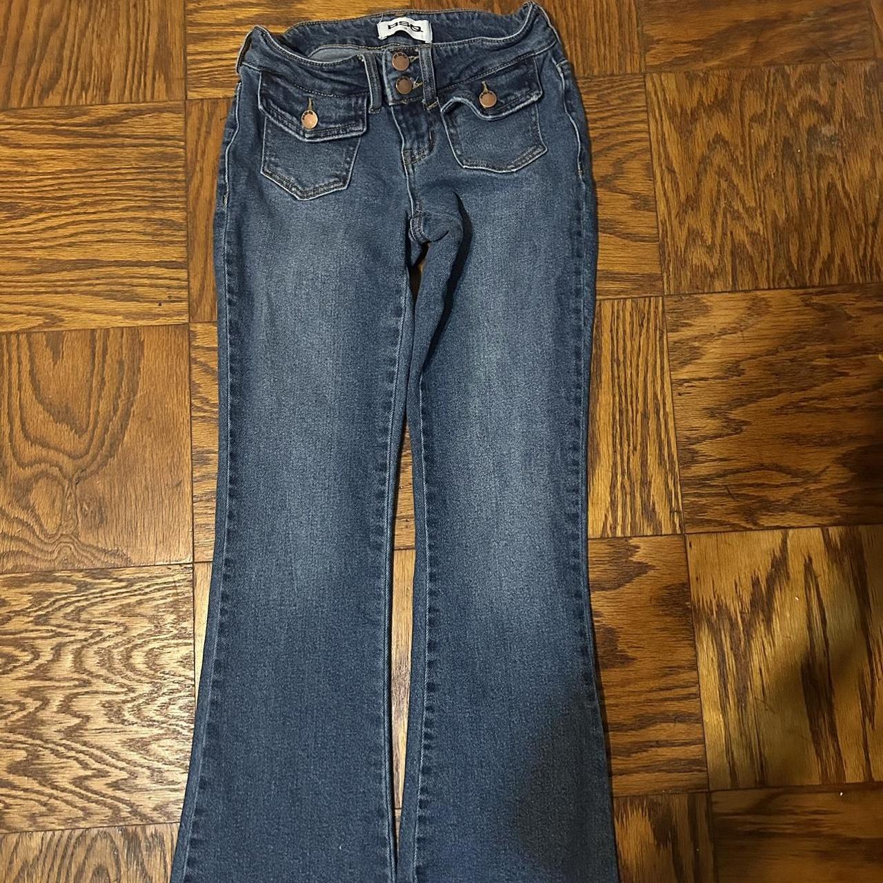 tilly’s low rise flare jeans -size 23 but fits... - Depop