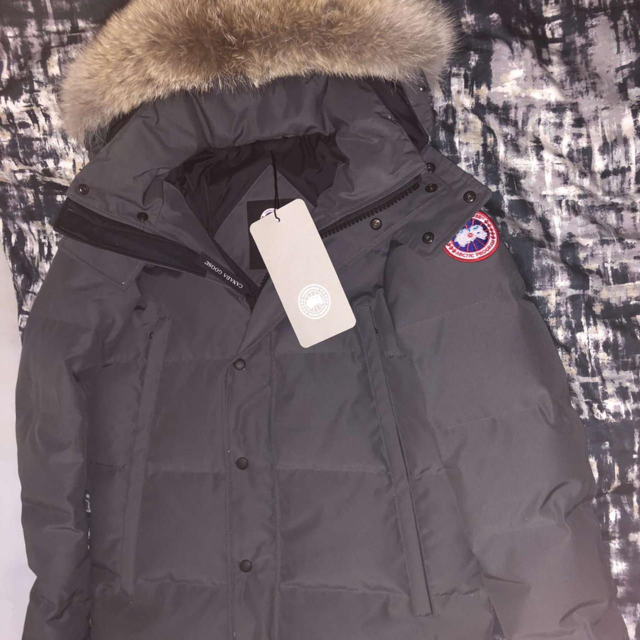 Canada Goose Wyndham Parka   Grey Rrp; £1175 Size: S - Depop