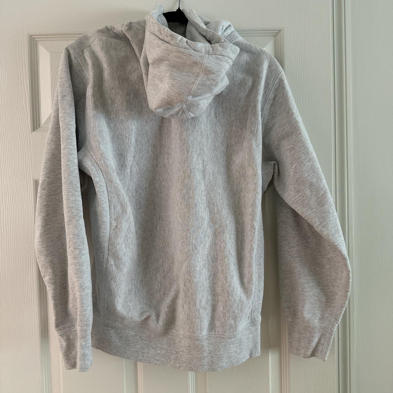 Supreme grey hoodie. Medium - Depop