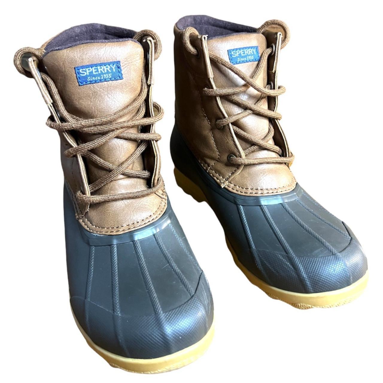 sperry duck boots blue