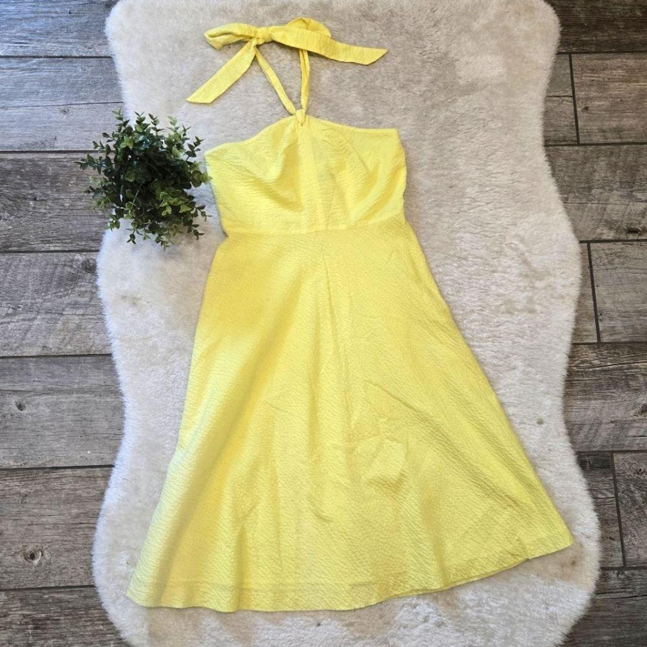 J crew yellow dress best sale