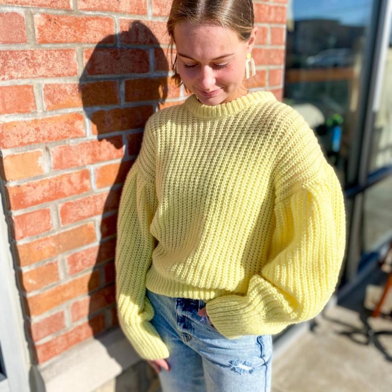 Yellow jumper clearance zara