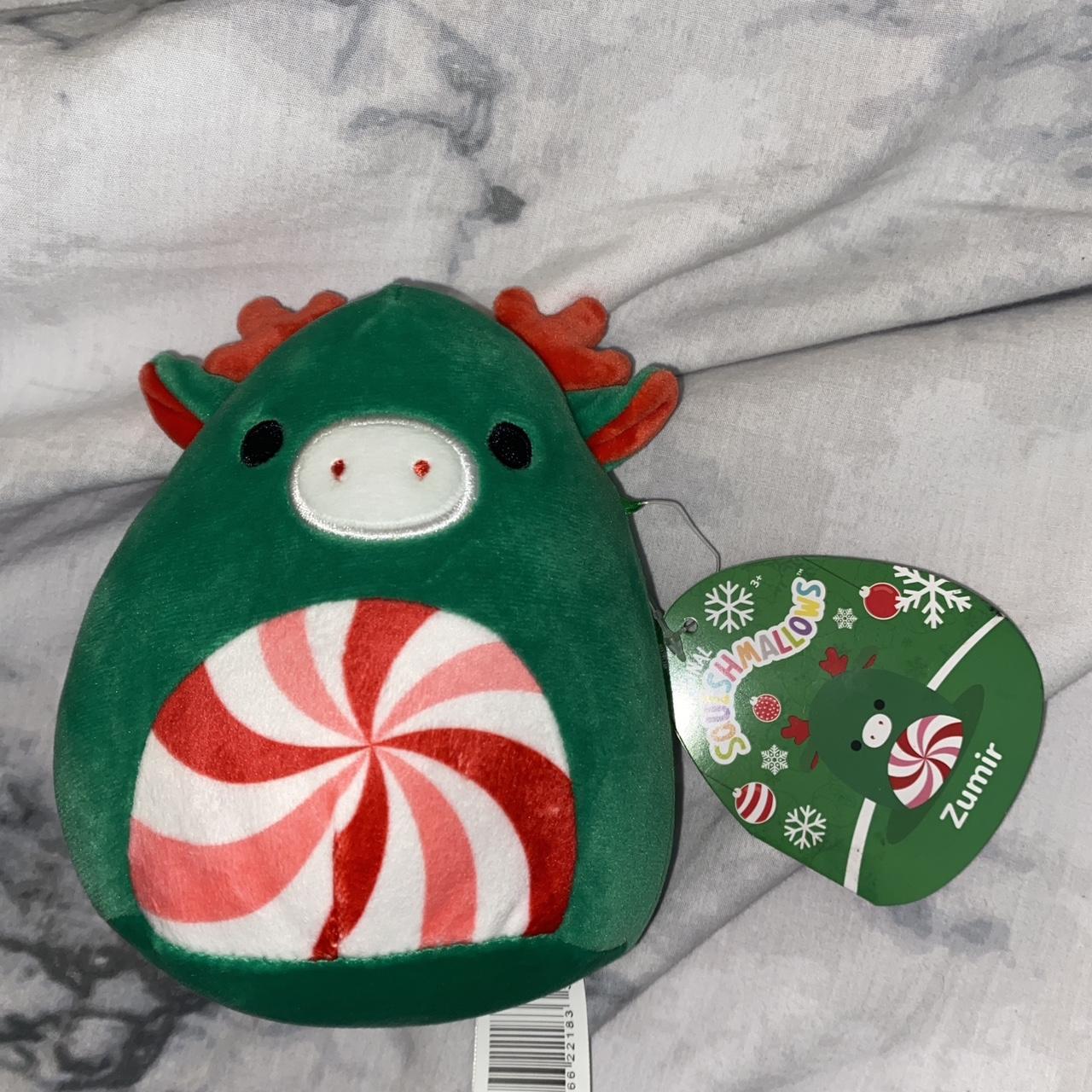 Squishmallows 5 inch Zumir Green Moose with Peppermint Swirl Belly