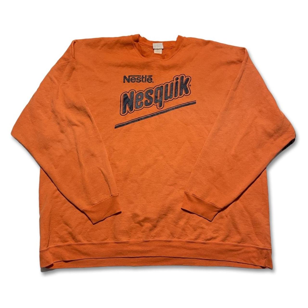 Port & Company Men's Orange Sweatshirt Depop