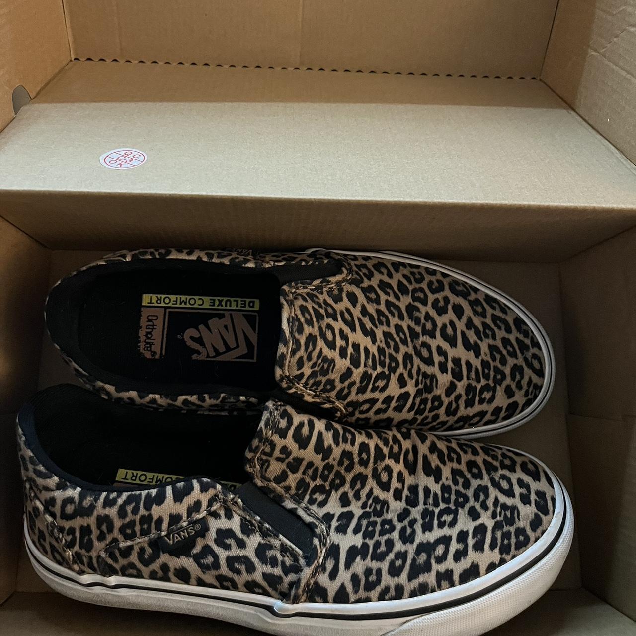 Cheetah slip on sales vans