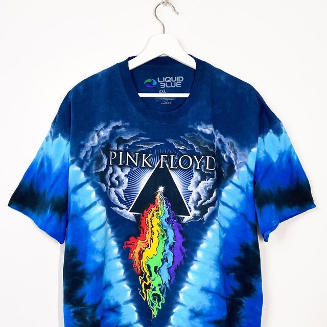 201? Liquid Blue Pink Floyd tie dye t-shirt. Size... - Depop