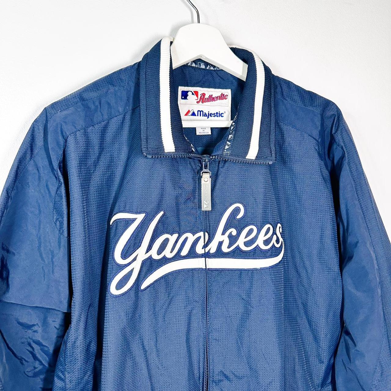 NY Yankees Majestic Bomber Jacket Size Large - - Depop