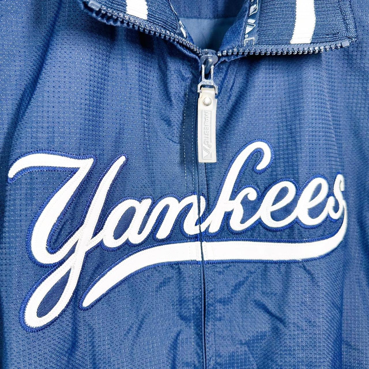 NY Yankees Majestic Bomber Jacket Size Large - - Depop