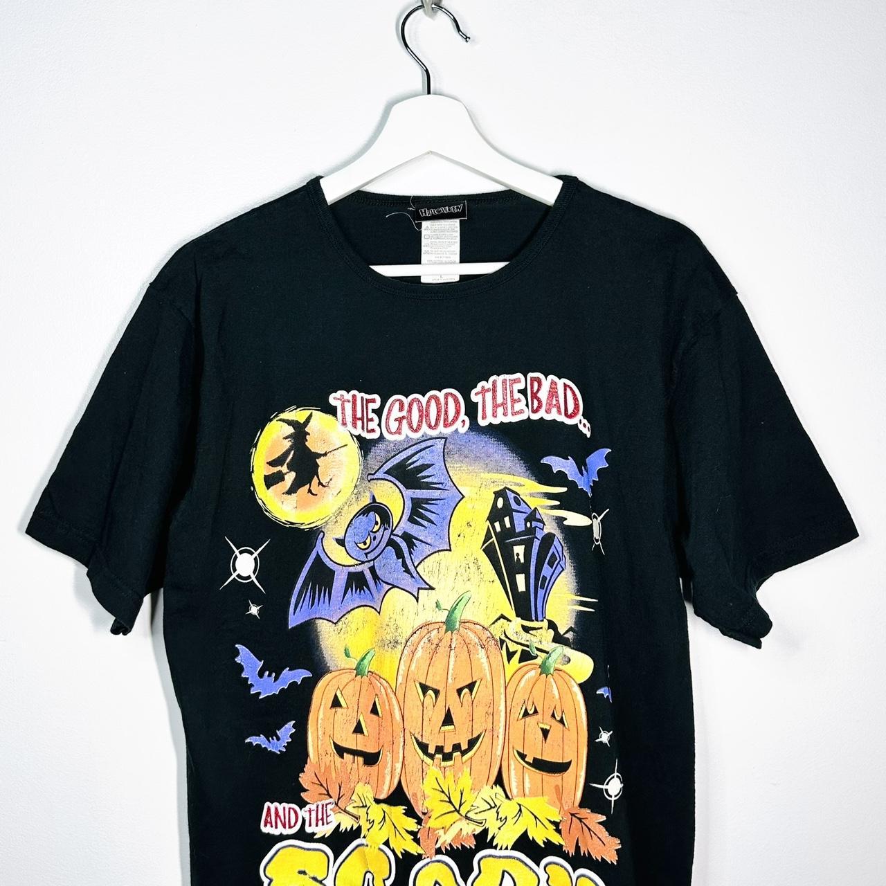 Vintage Large Graphic Happy deals Halloween Graphic T Shirt