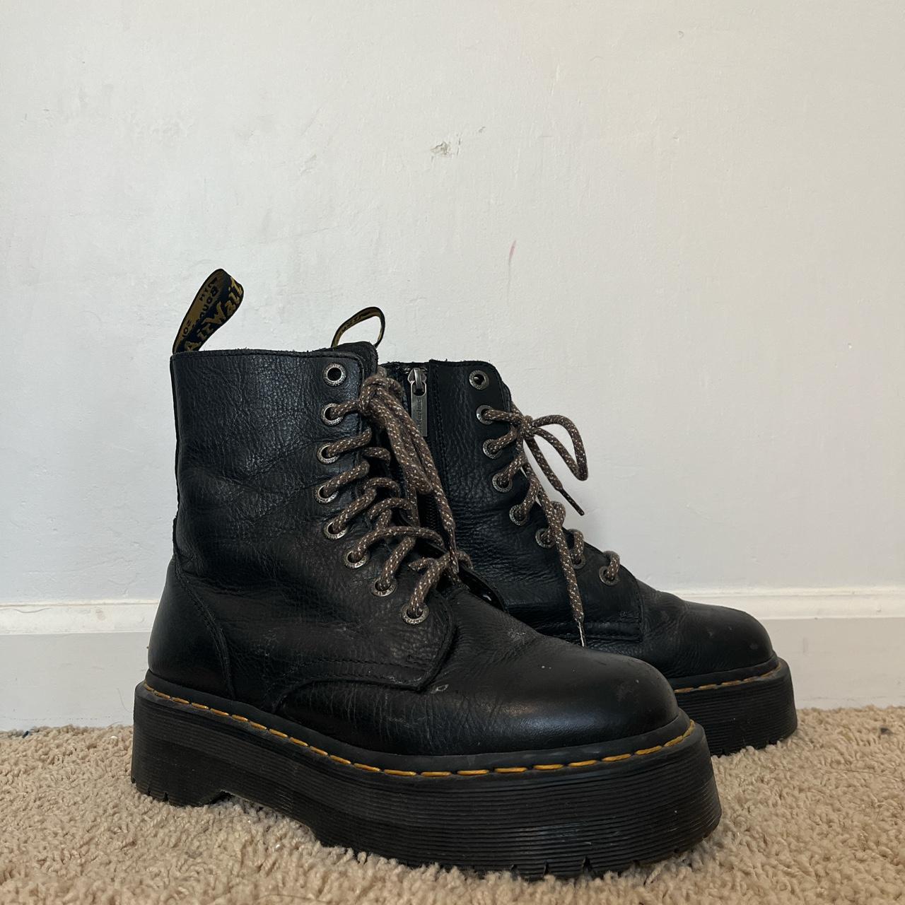 super cute thrifted textured doc jadons! these have... - Depop