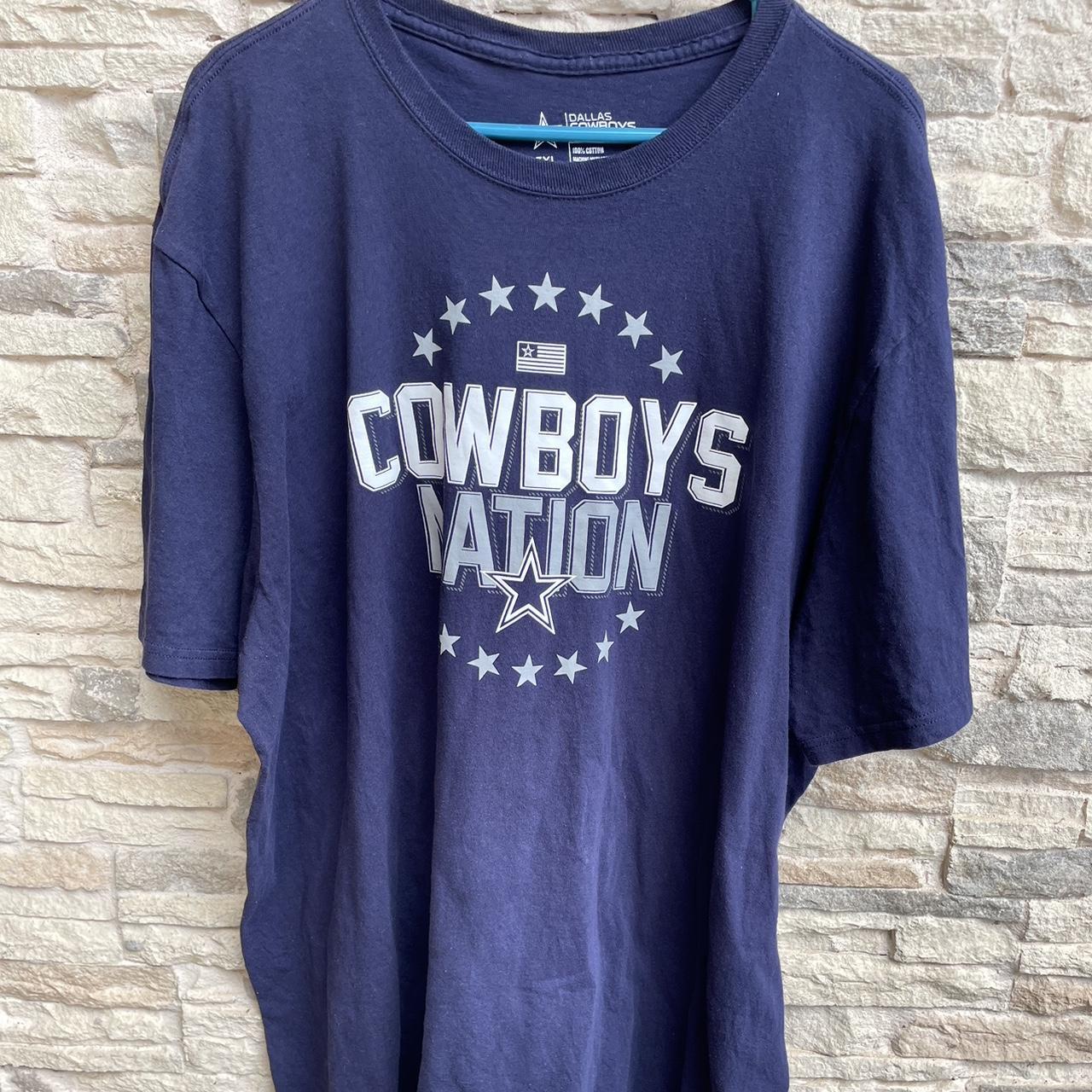 Nfl jersey tee t-shirt, dallas cowboys, navy, - Depop