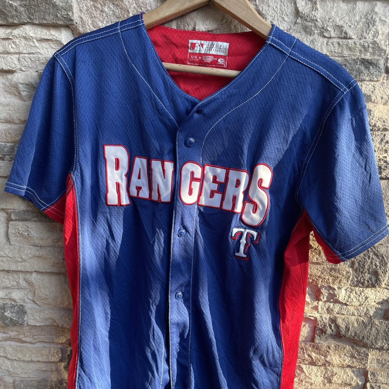 VINTAGE TEXAS RANGERS BASEBALL JERSEY / SHIRT SIZE - Depop