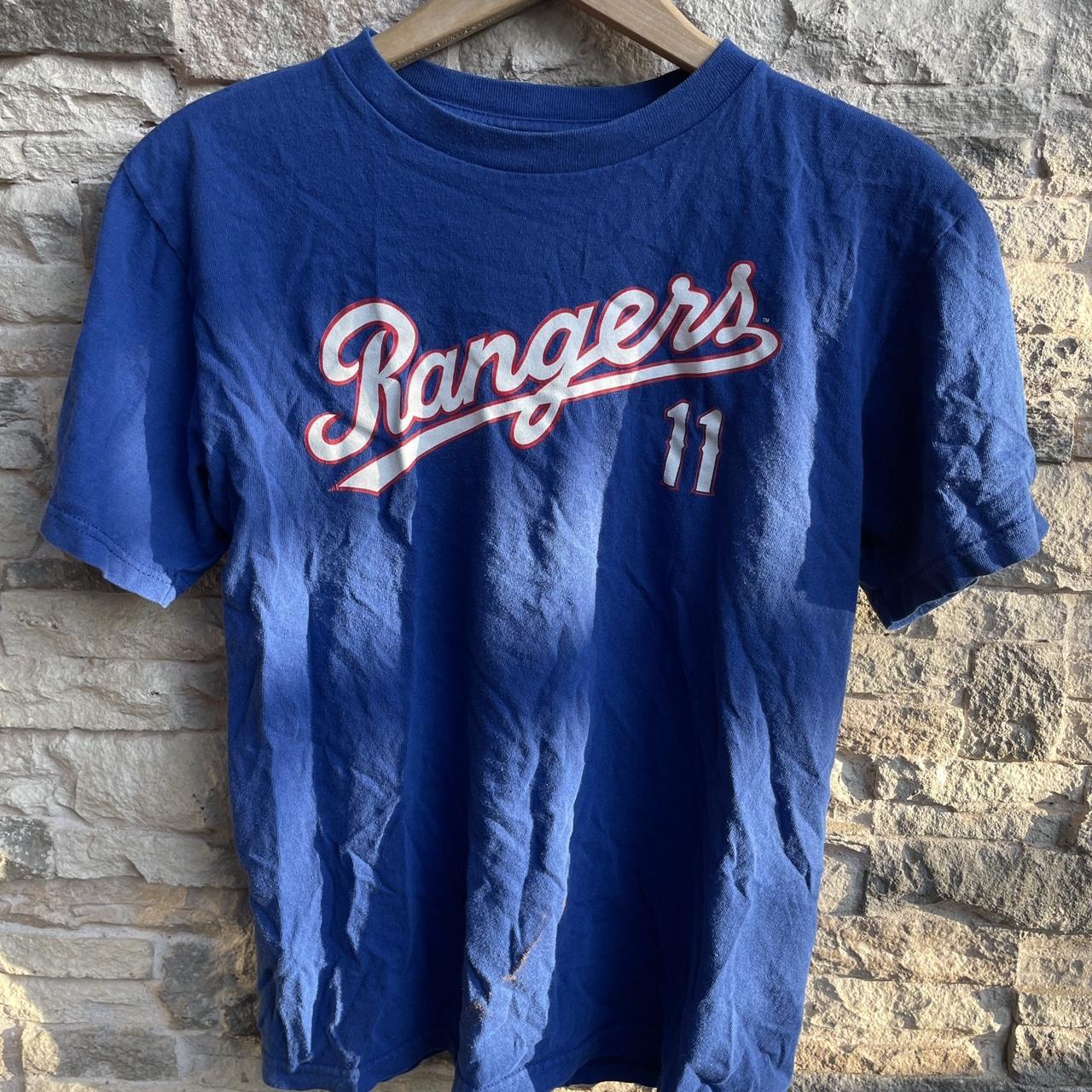 Majestic Texas Rangers Yu #Darvish Blue Youth L - Depop