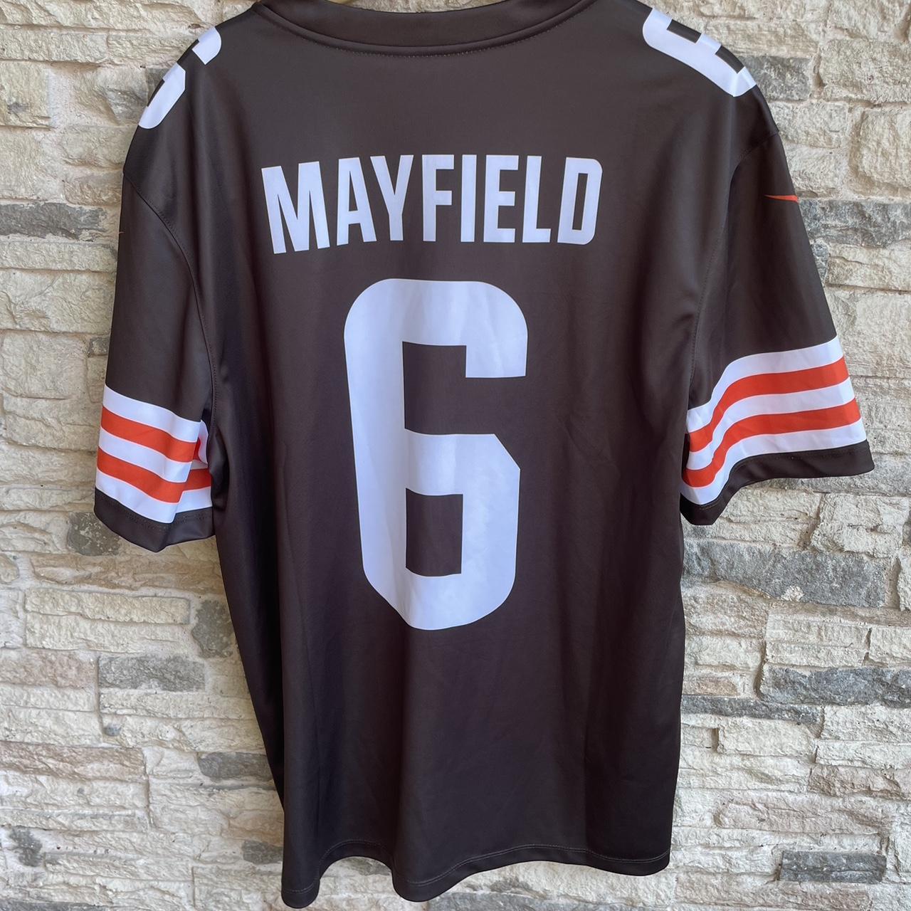 Cleveland Browns Baker Mayfield Jersey T-Shirt. Fits - Depop