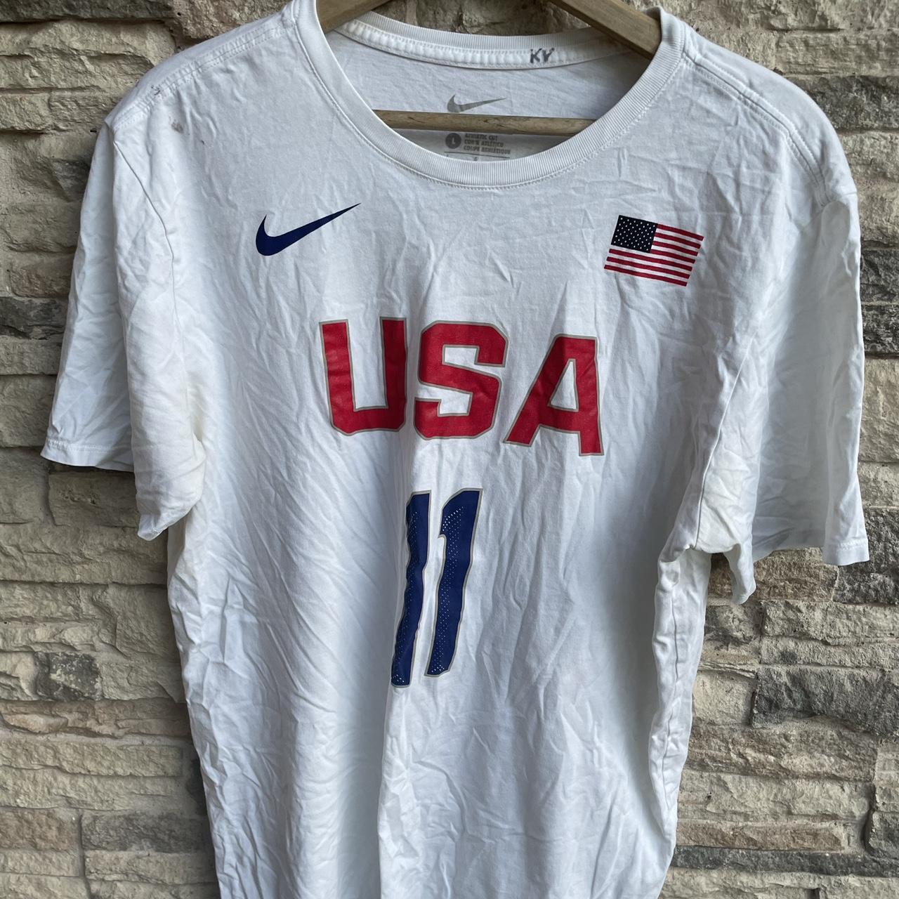 Nike USA Tshirt large Thompson #usa #thompson #y2k... - Depop