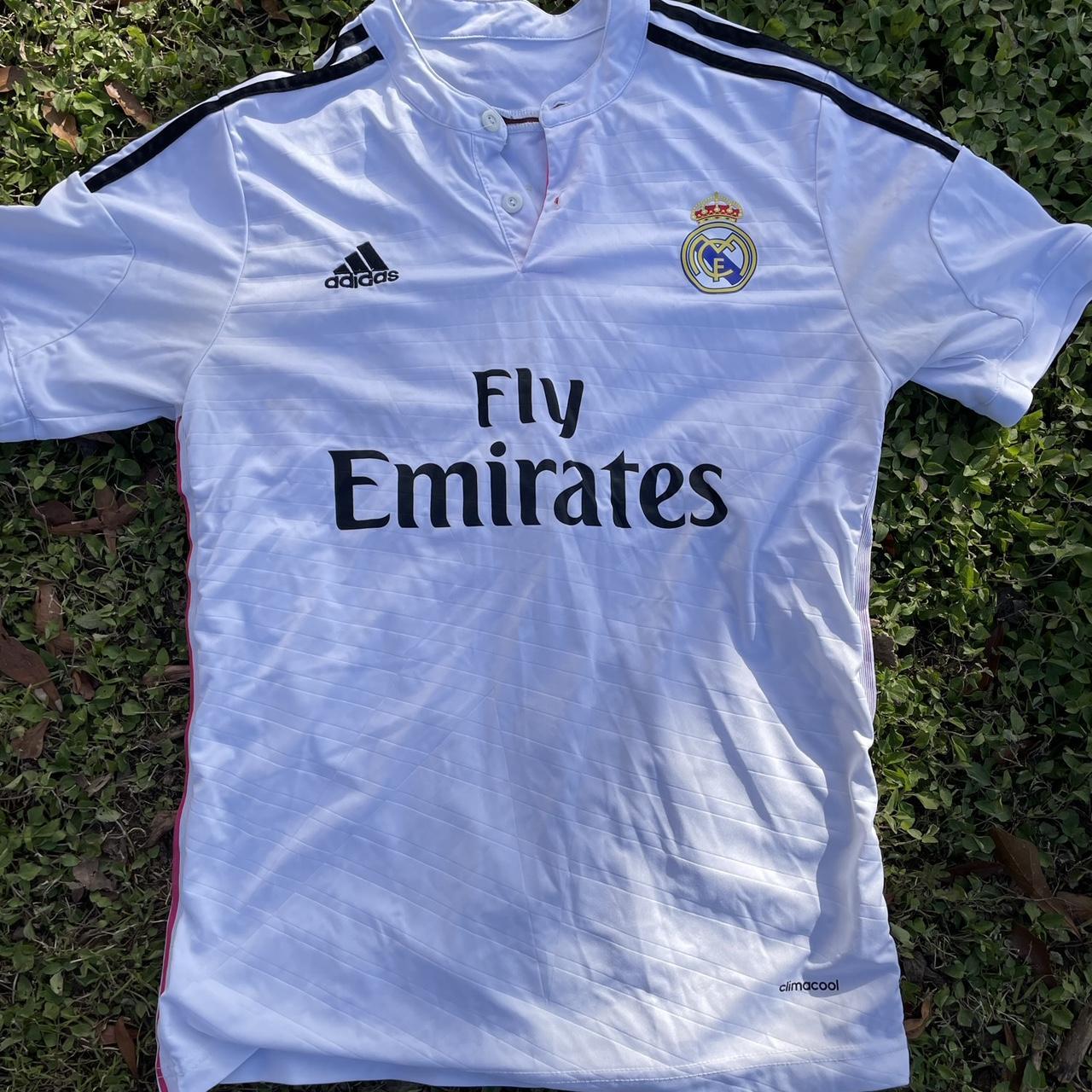 Real Madrid soccer jersey size small #y2k #soccer... - Depop