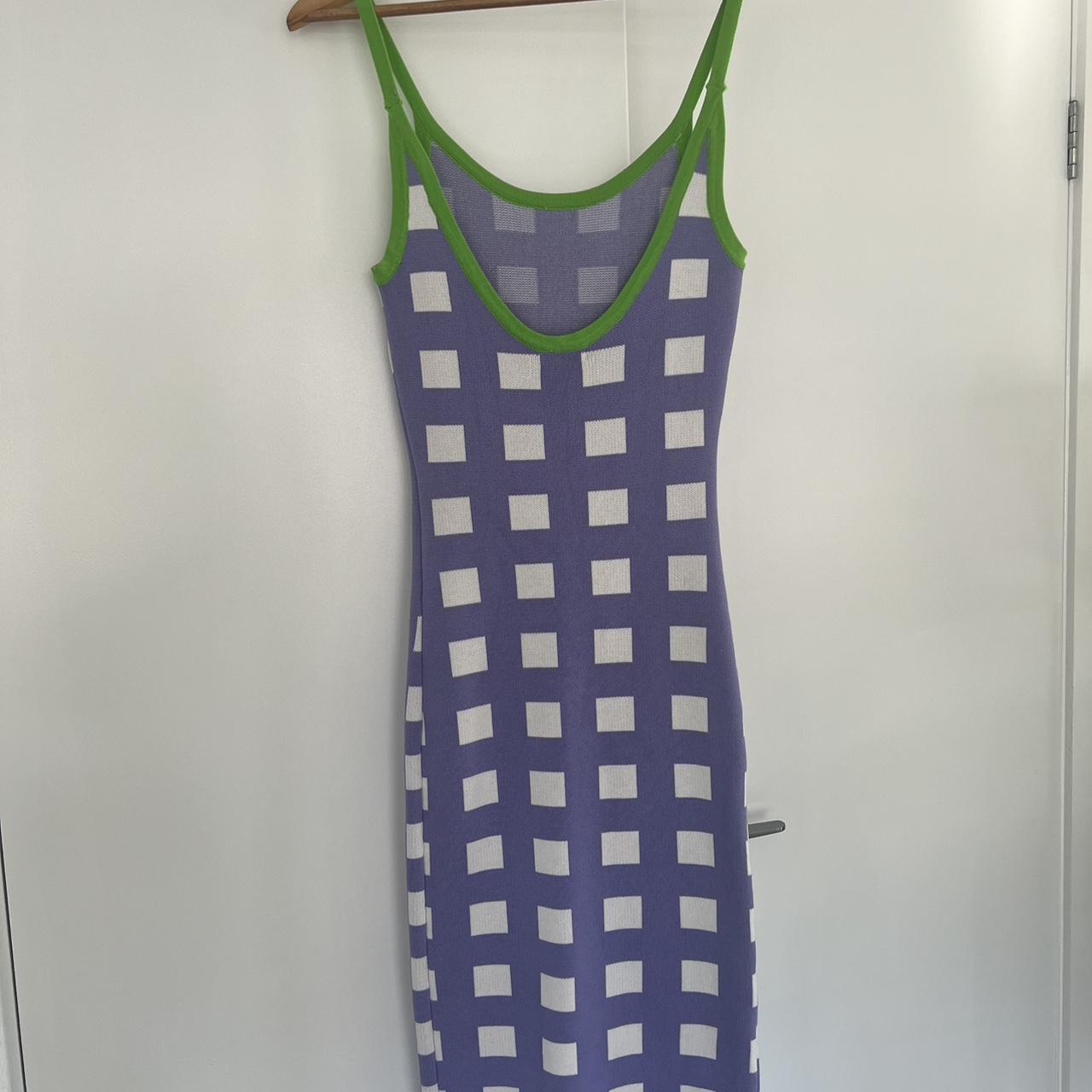 *repop* Valley Girl size 8 purple and white bodycon... Depop