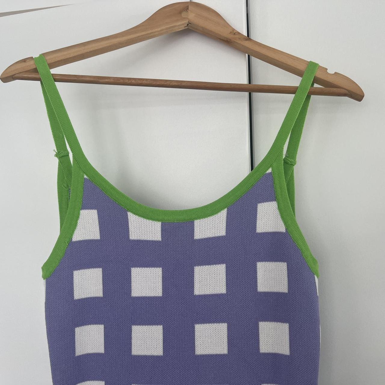 *repop* Valley Girl size 8 purple and white bodycon... Depop