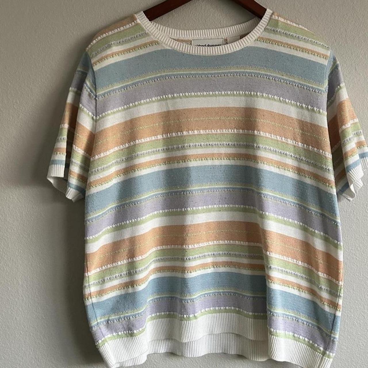 90s alfred dunner t shirt 💋 beutiful pastel... - Depop