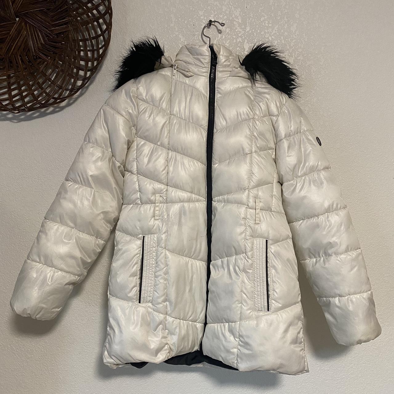 Michael kors white puffer coat best sale