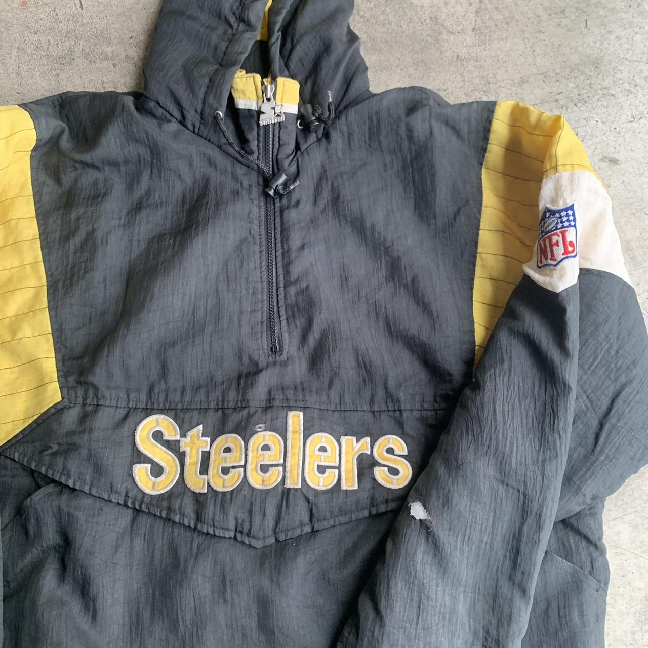 Vintage Pittsburgh Steelers Starter Puffer Jacket - Depop