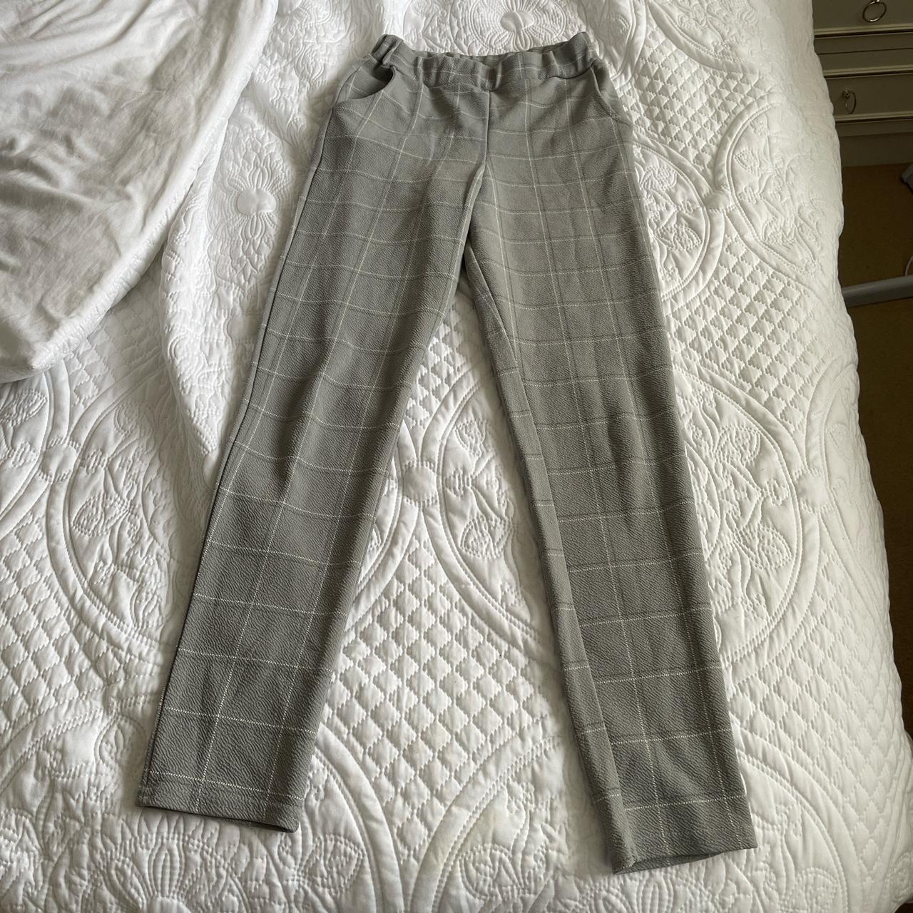 Grey cigarette trousers, love these and perfect for... - Depop