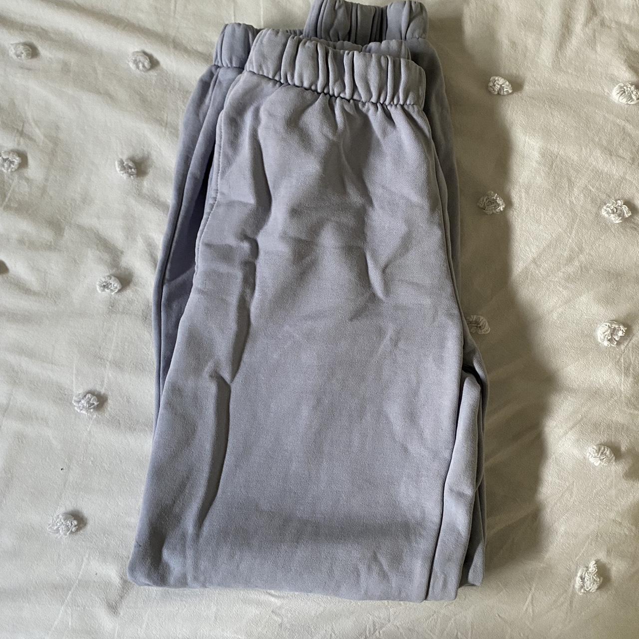 BRANDY MELVILLE rosa sweatpants in light blue... - Depop