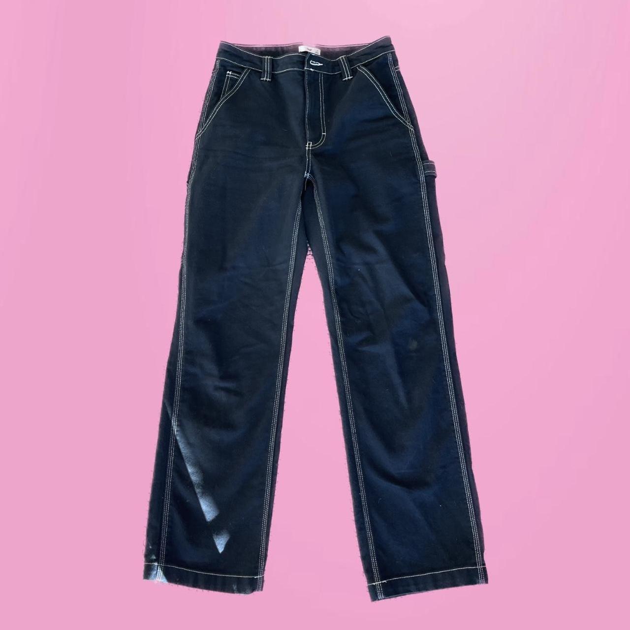 Aritzia black pant, white stitching Love these... Depop