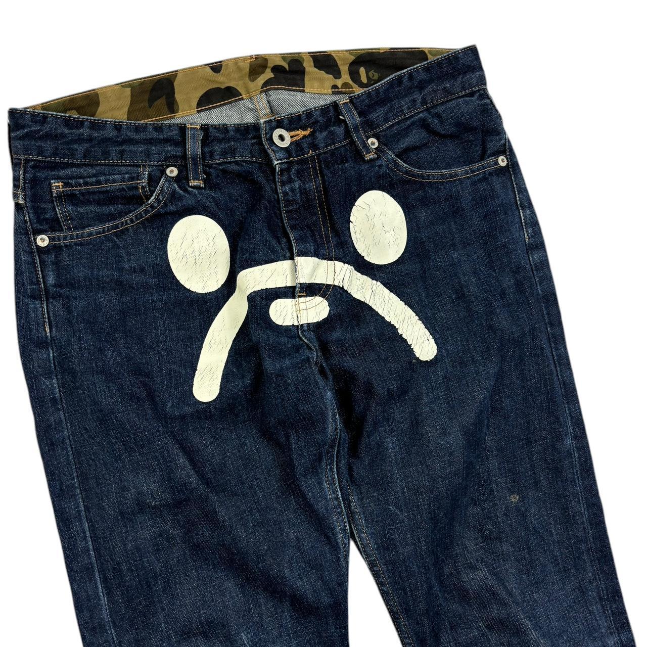 Bape Milo cry sade face denim jeans deals