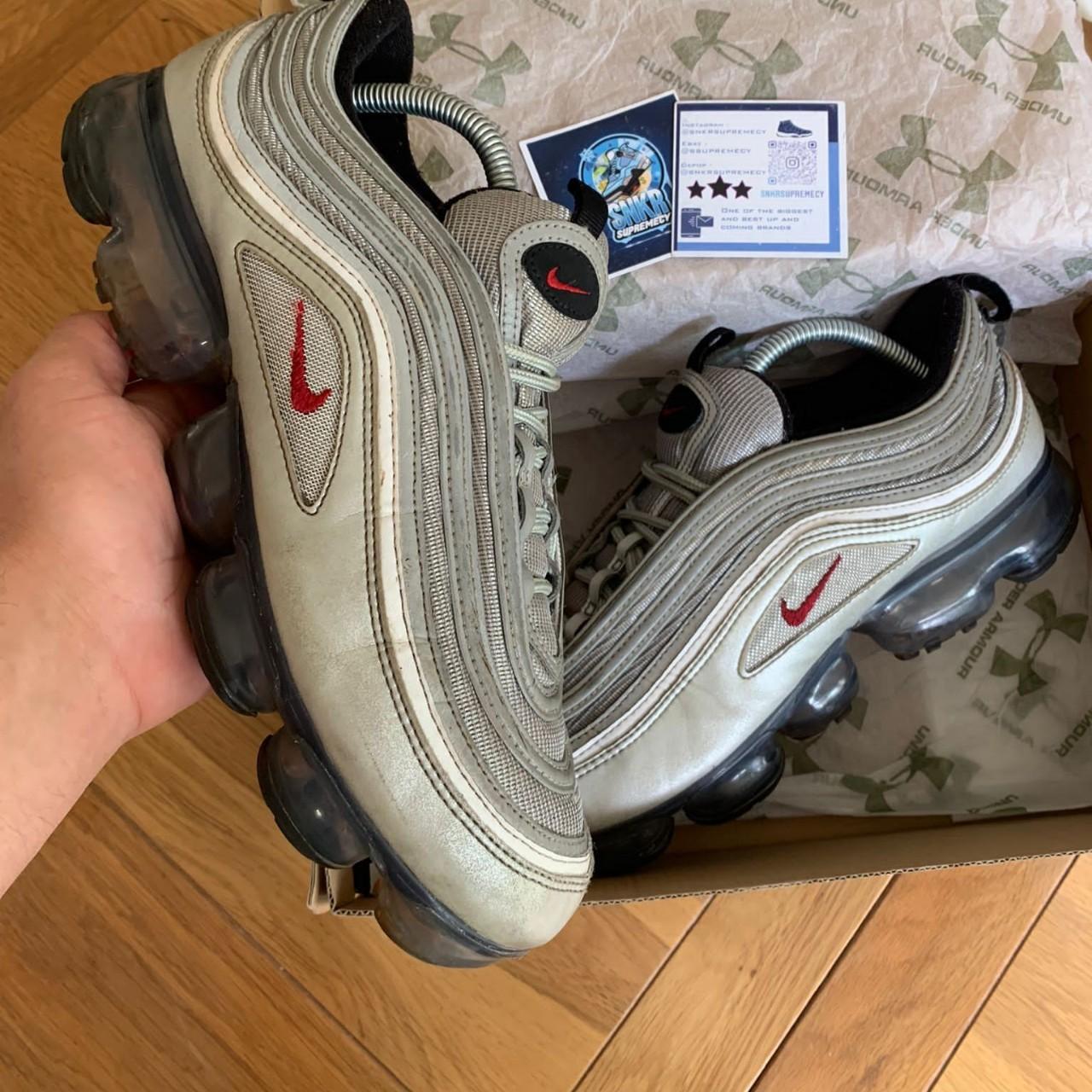 Nike Air VaporMax 97 Silver. Depop