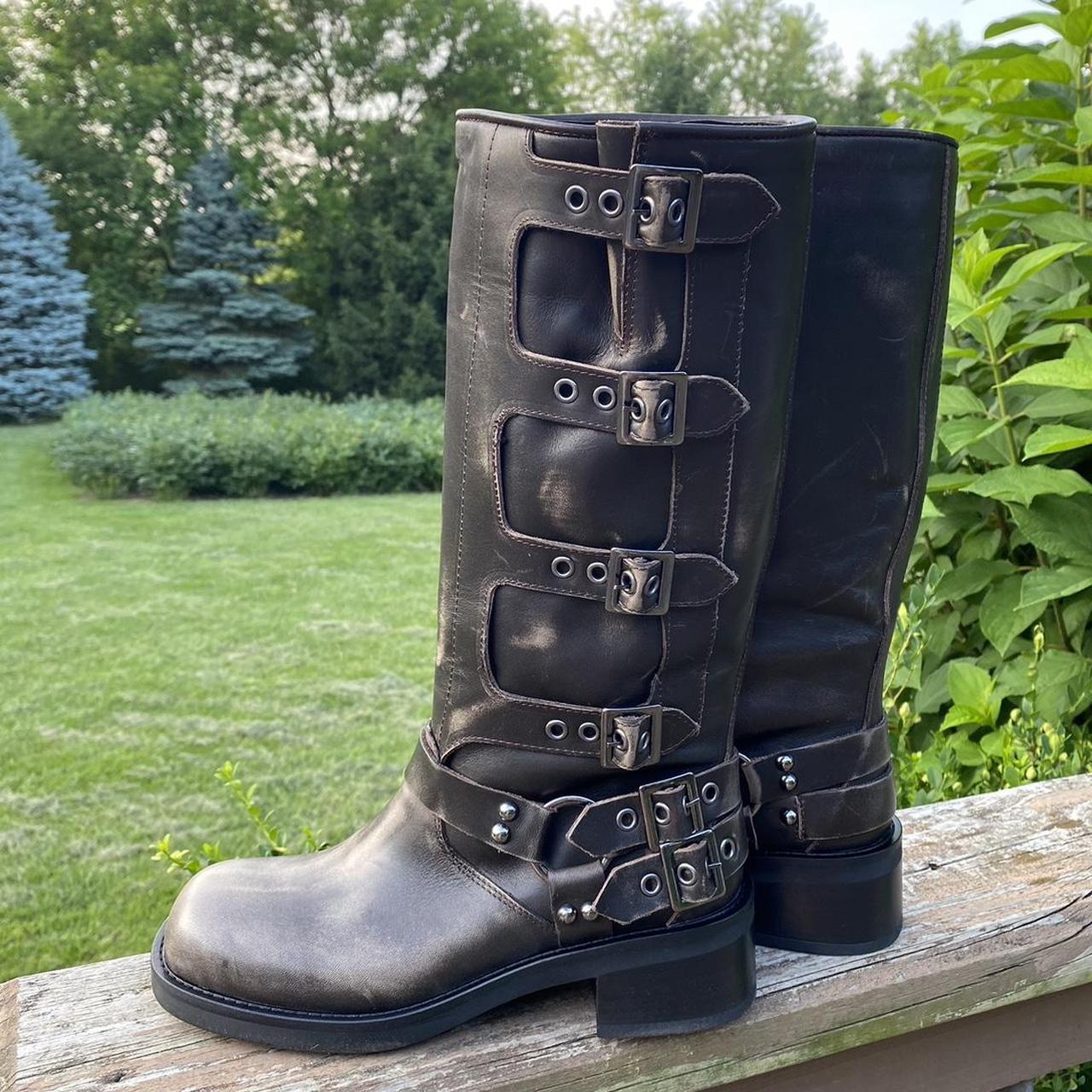 Steve Madden buckle boots, brand new they just don’t... Depop