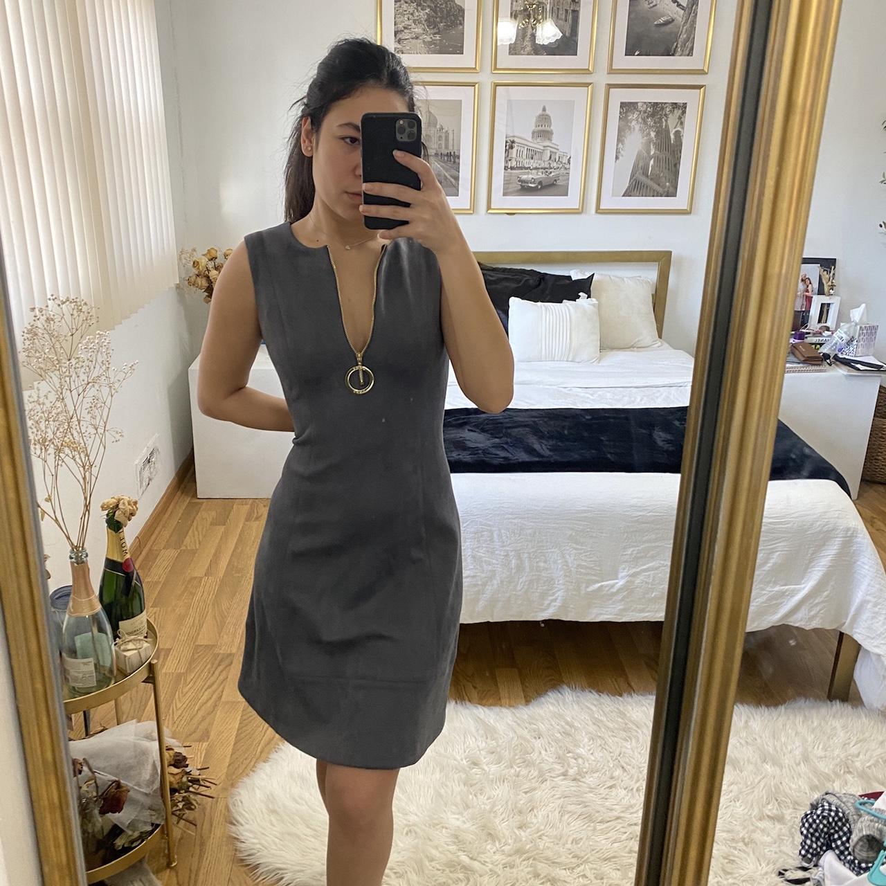 Dkny suede discount dress