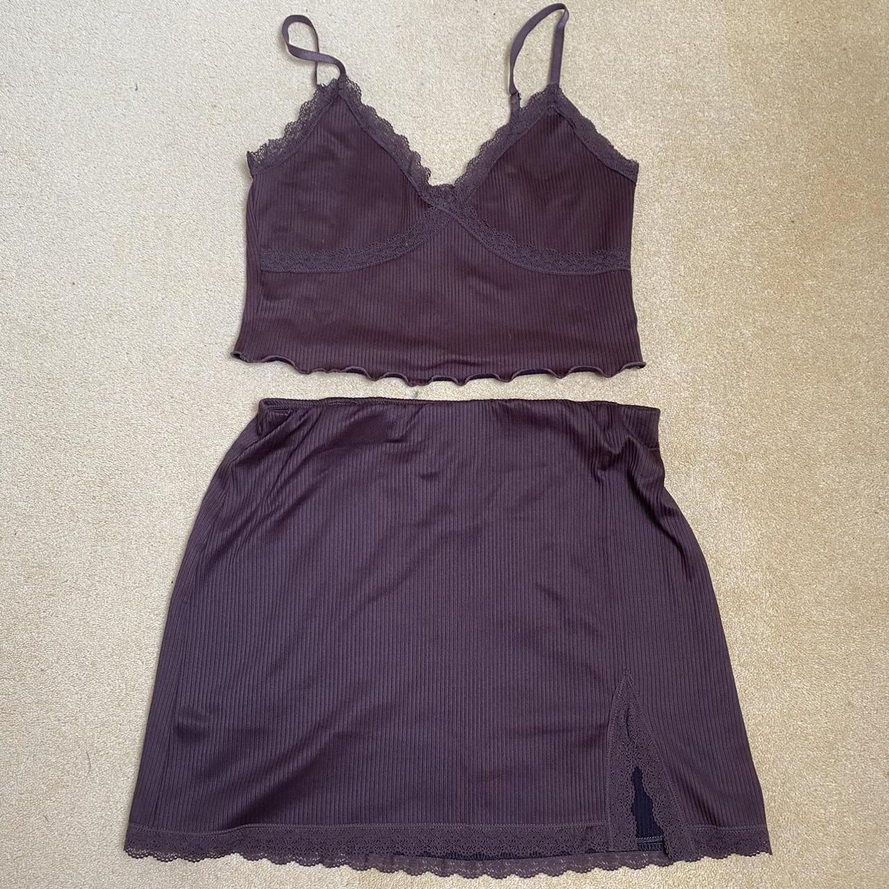 Divided H&M brown skirt co-ord, Both