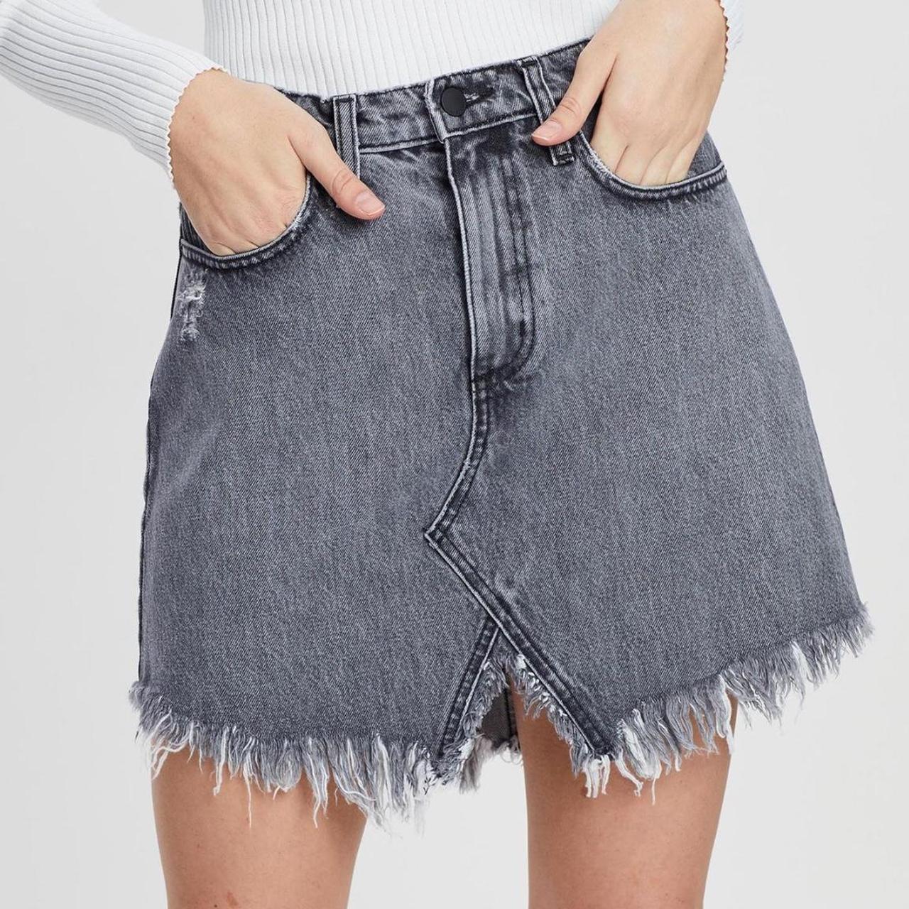 Nobody shops denim the edge skirt