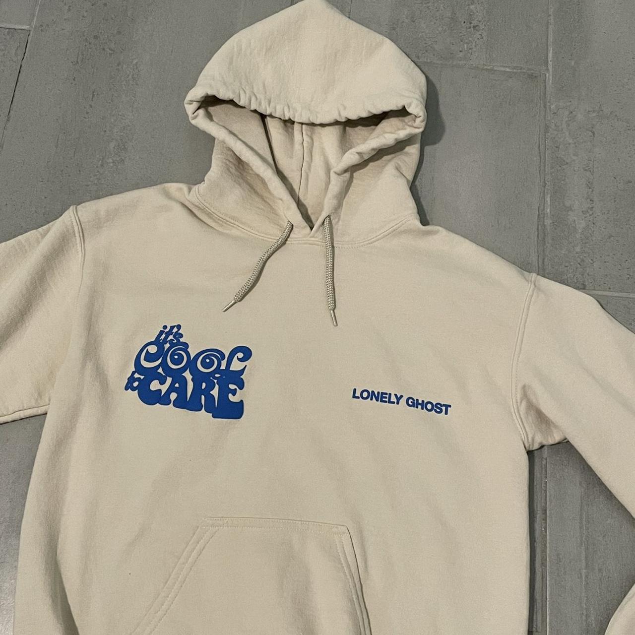 Lonely Ghost Women's Cream Hoodie Depop