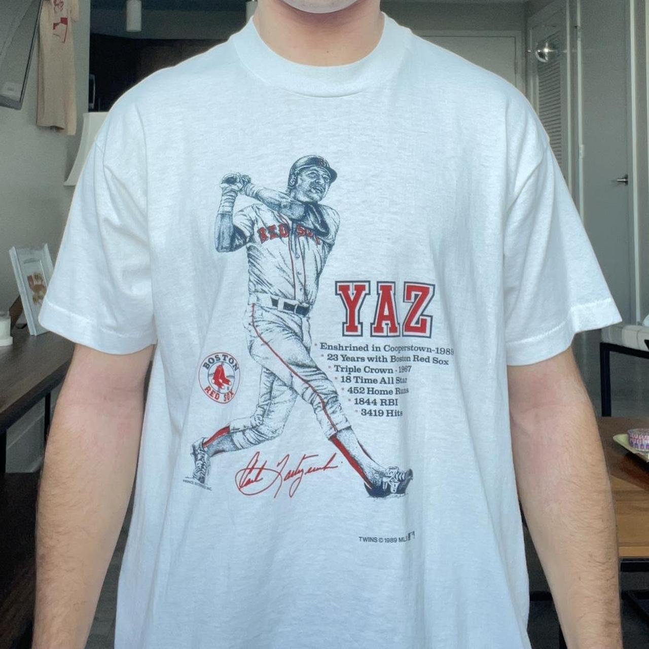 Boston Red Sox Carl “Yaz” Yastrzemski “8” Majestic - Depop