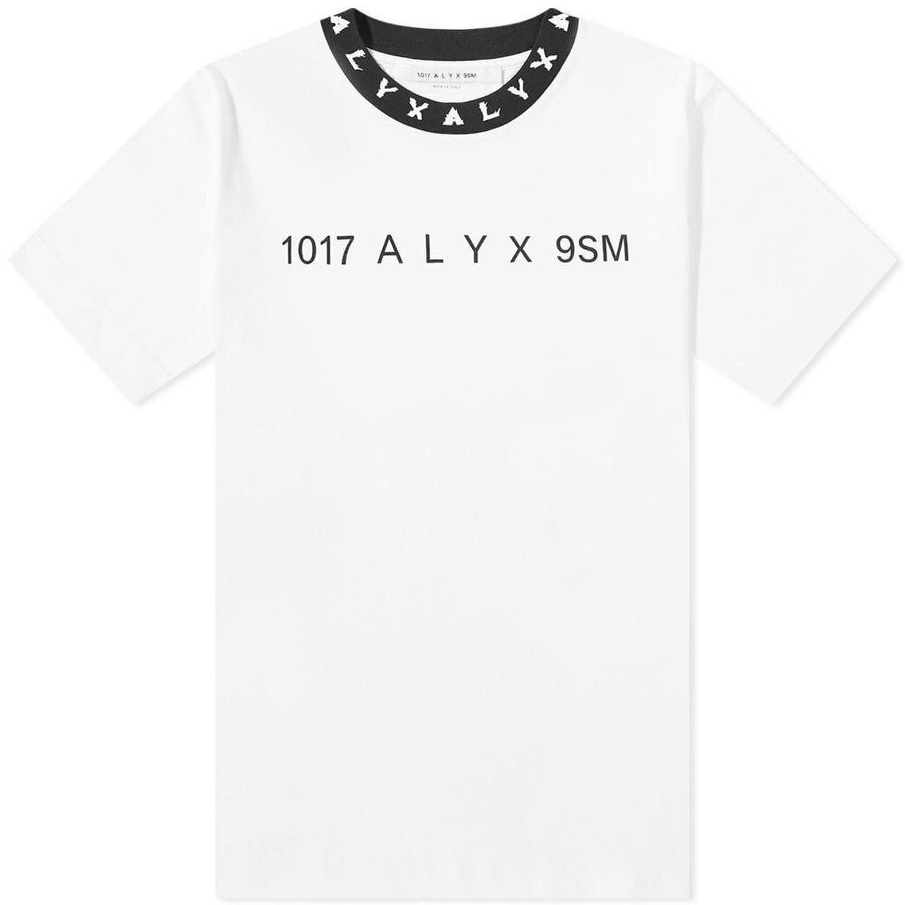 1017 ALYX 9SM White Graphic T-Shirt Original Price... - Depop