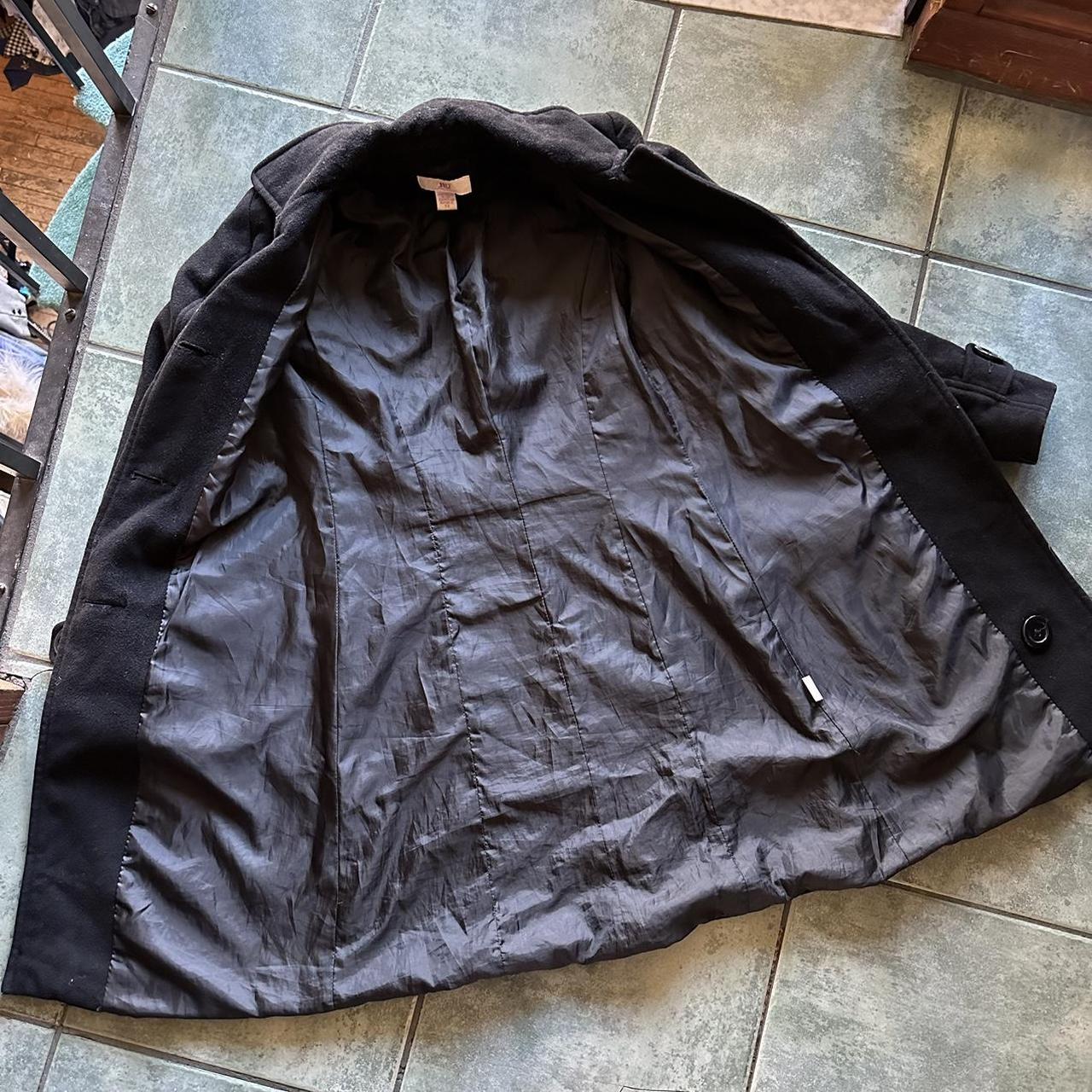 VTG Y2K JLo Jennifer Lopez Black Wool Peacoat Good... - Depop