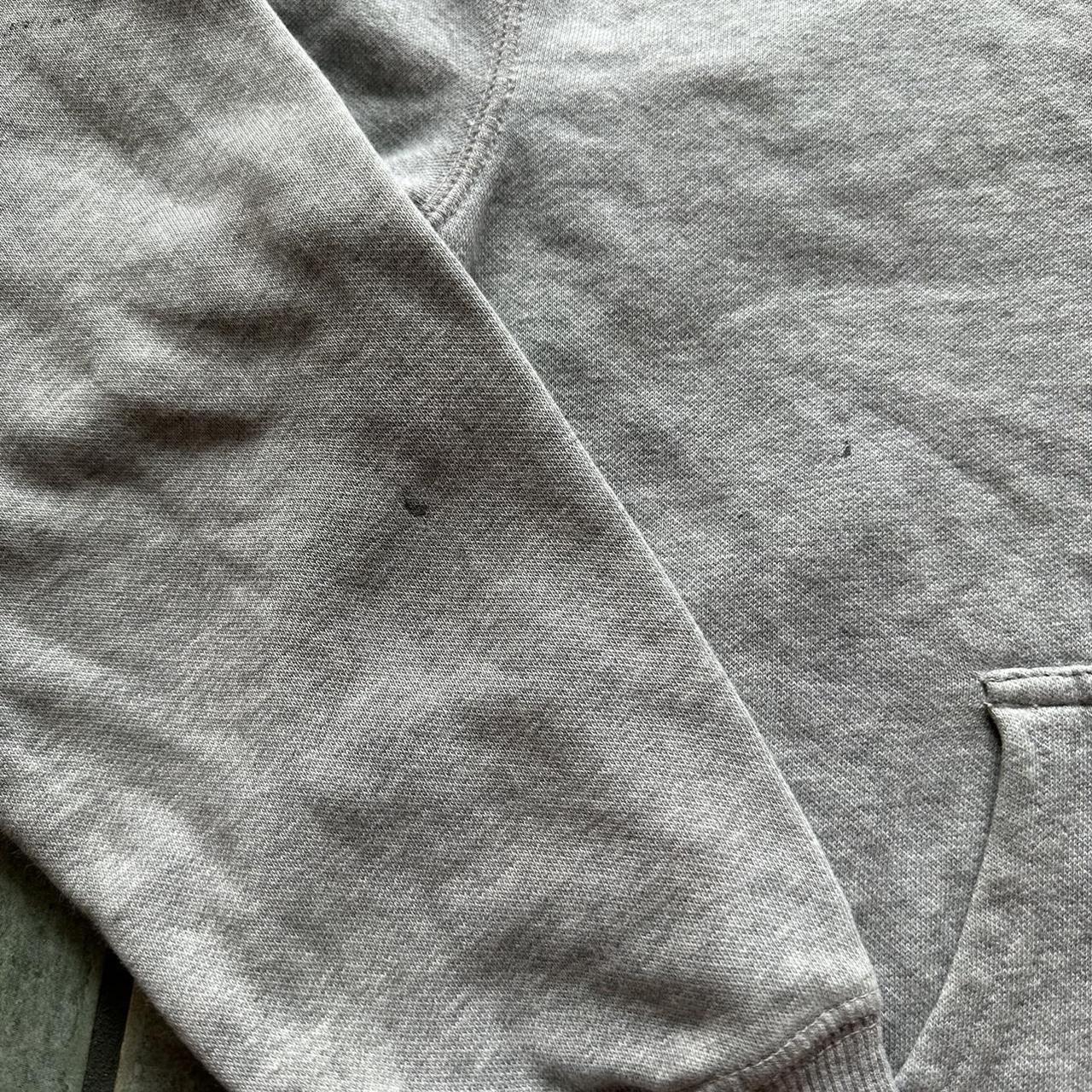 Champion Men's Grey and White Hoodie | Depop