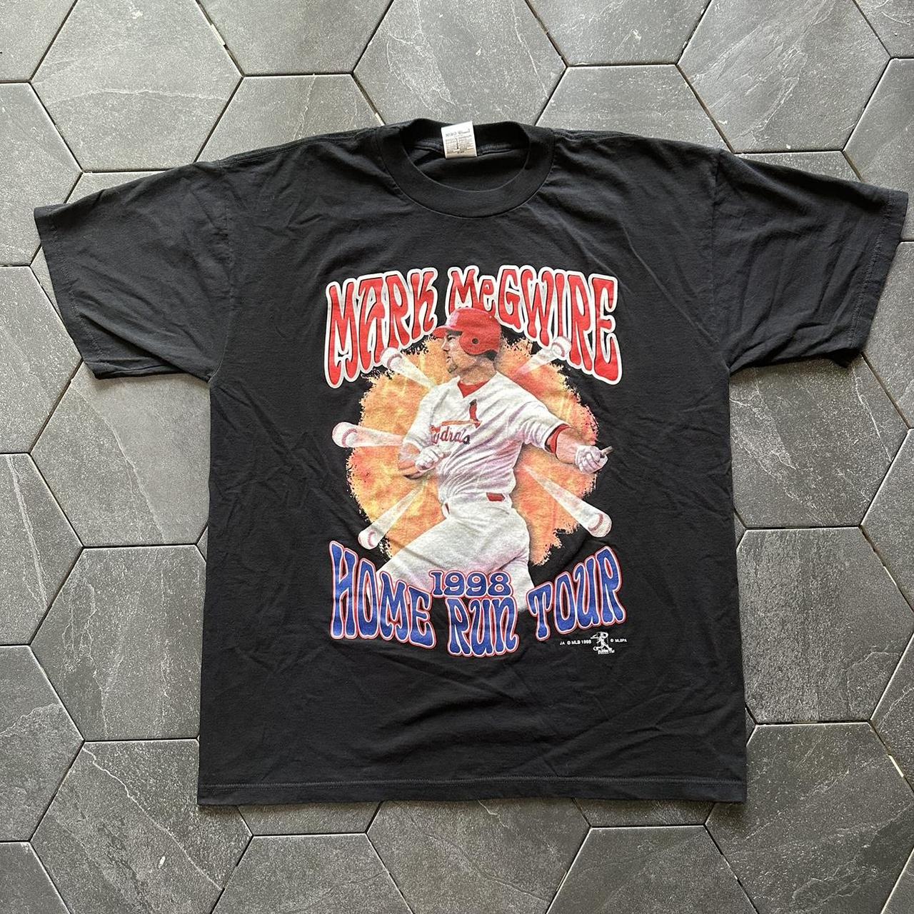 Vintage 1998 Mark Mcgwire Home Run Tour T-Shirt in - Depop