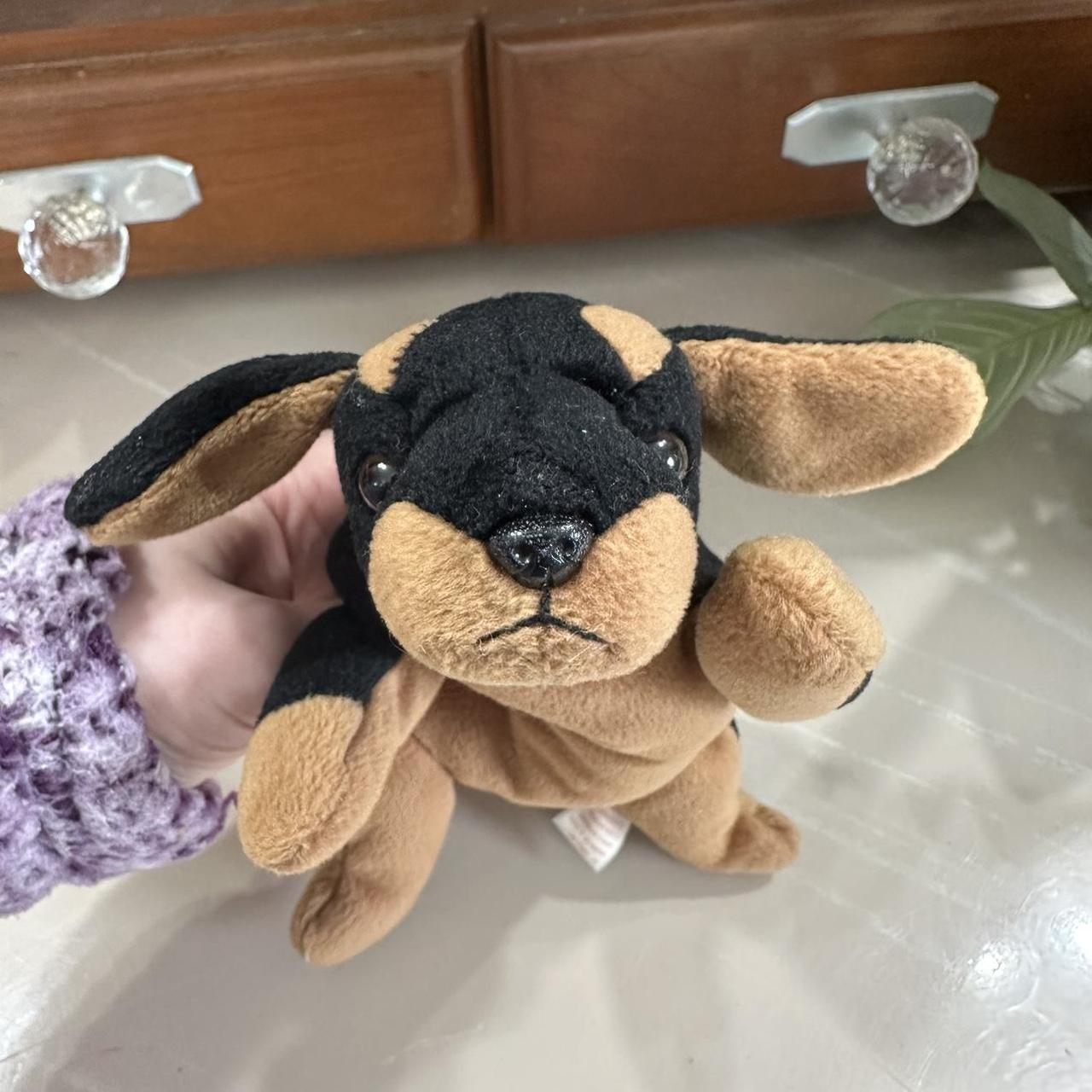 Ty Beanie Babies 8 Doby the Doberman Plush Dog. Depop