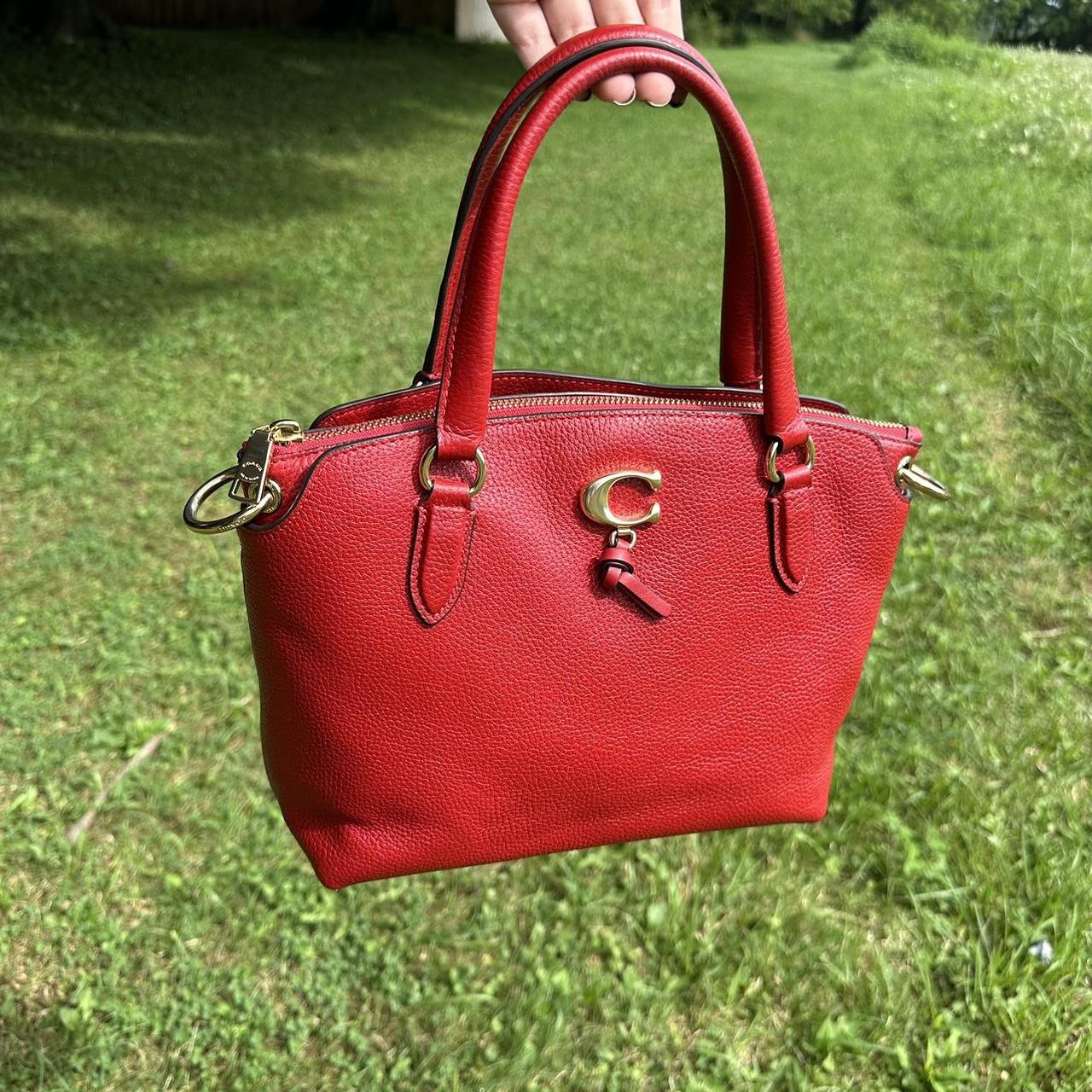 Coach Red Leather Satchel offers