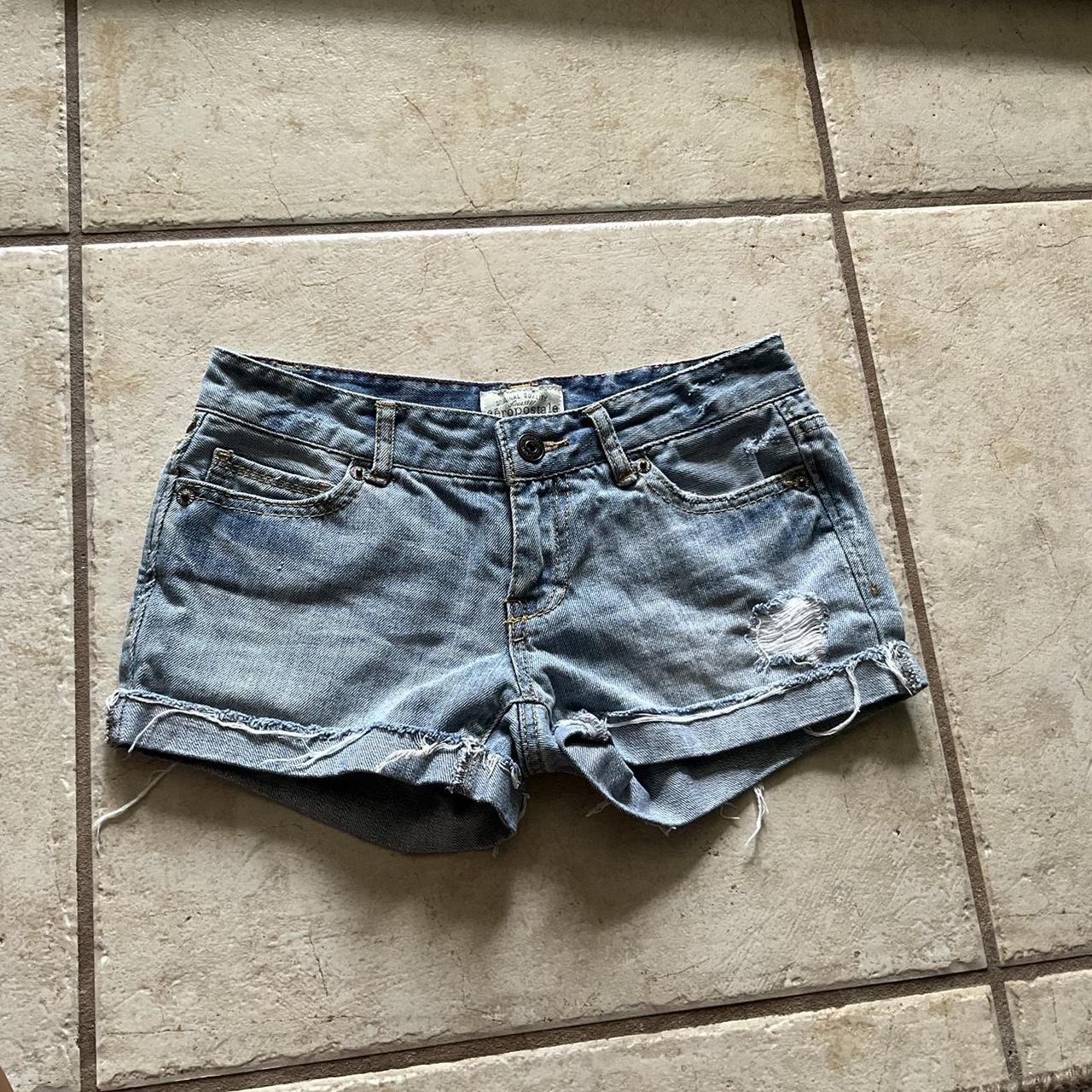 ショートパンツ LOW CLASSIC : 25SS / CLASSIC DENIM SHORTS (2COLORS) Women's Wide Leg Gradient Retro Denim Shorts Unisex Style