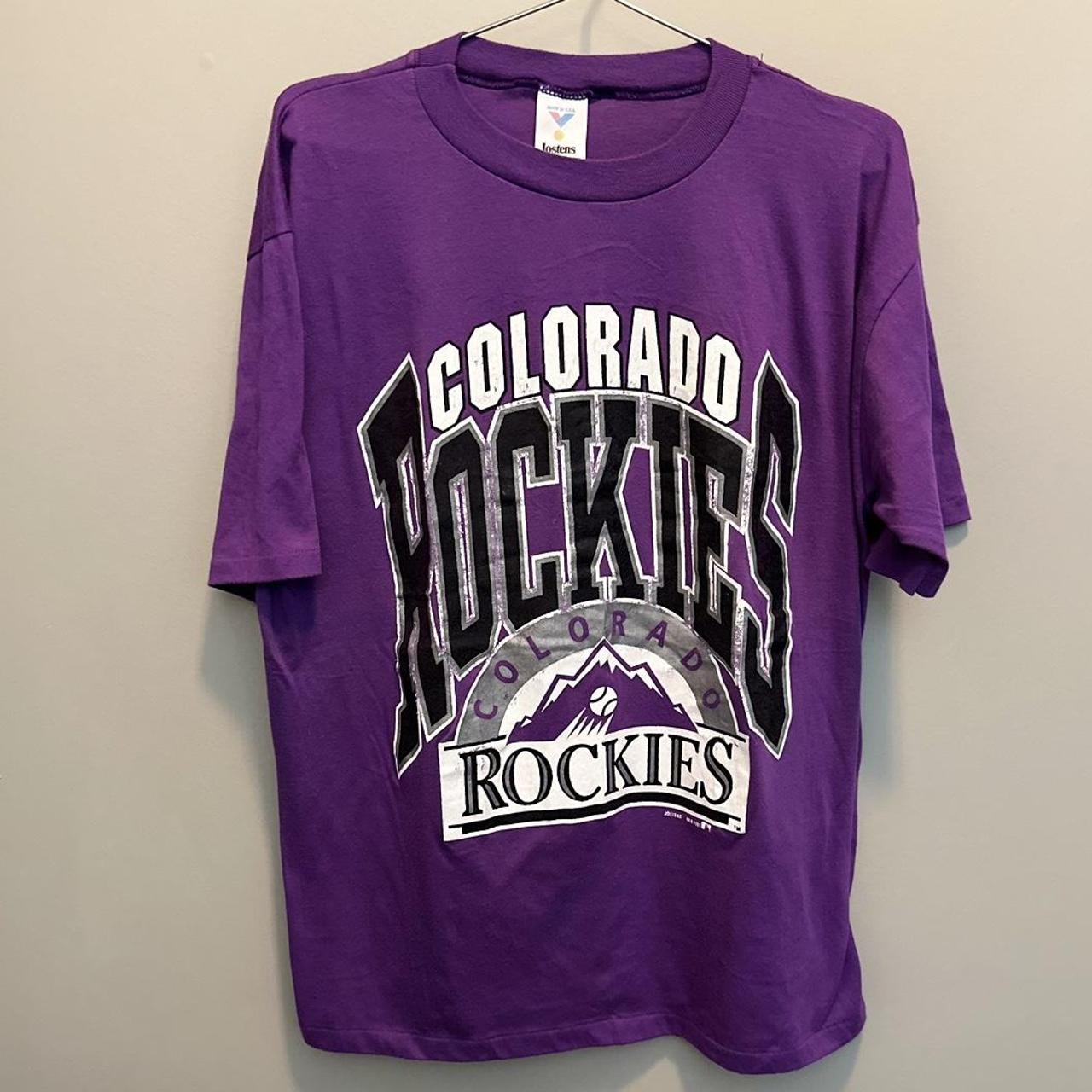 Vintage MLB Colorado Rockies Tee Shirt 1991 Size Large Made in USA