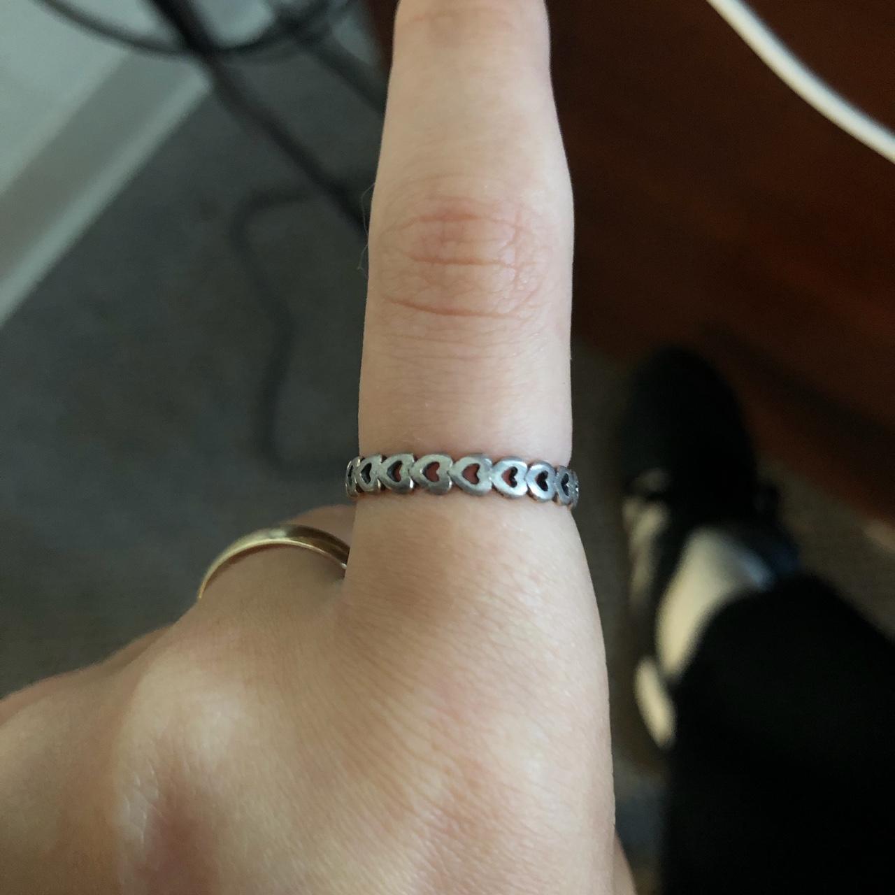 Pandora linked clearance love ring silver