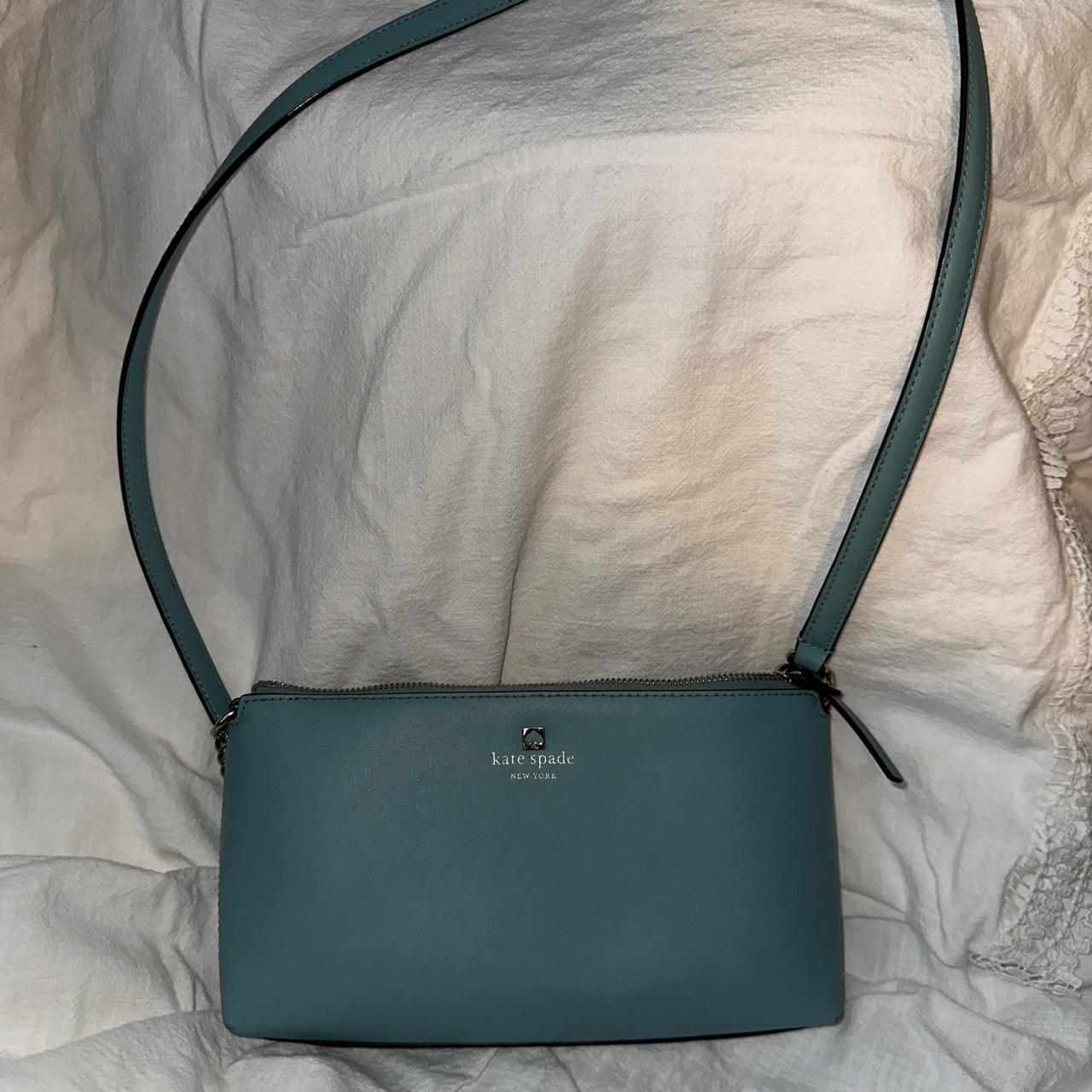 Ice blue Kate spade small crossbody bag. Great for - Depop