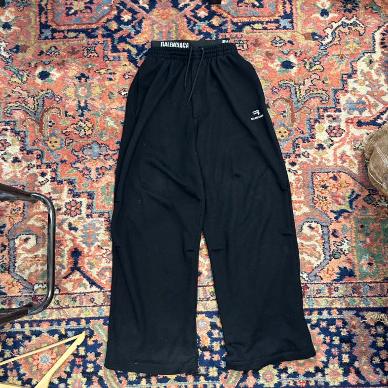 Champion Sweatpants Men Baggy Pants Balenciaga Double Waisted