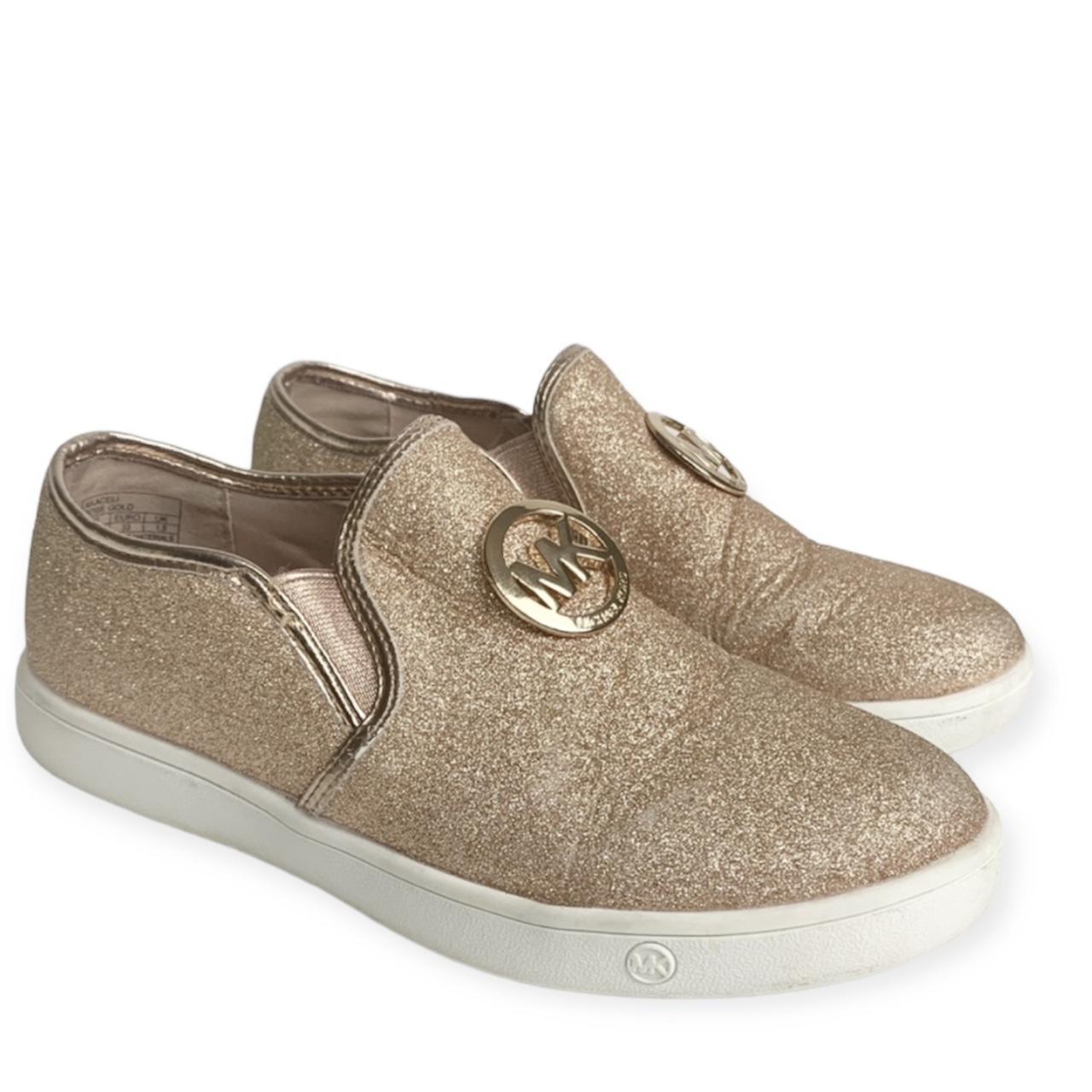 Michael kors rose on sale gold slip on sneakers