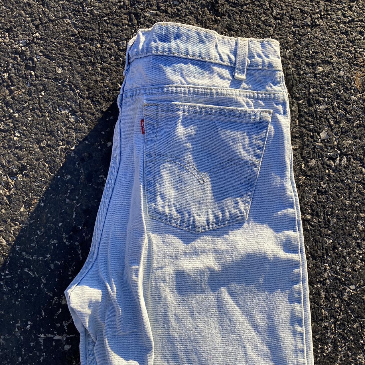 Vintage Levis 505 Bleached Jeans Distressed 33 x... Depop